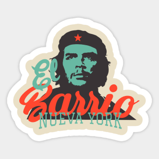 New York El Barrio  -  Spanish Harlem  - El Barrio  NYC Che Guevara Sticker